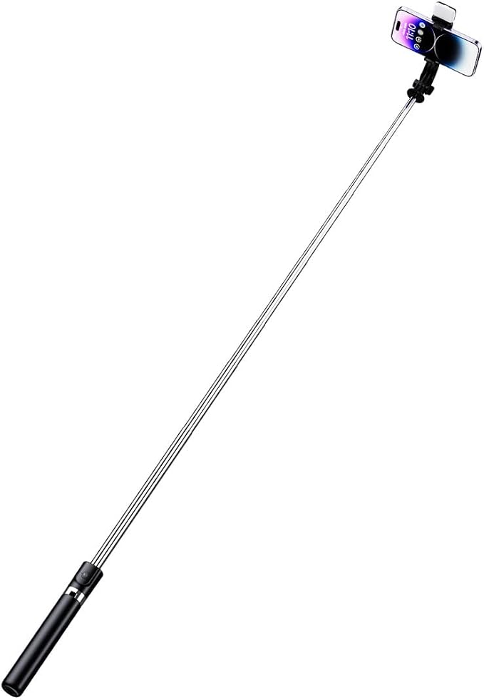 Tianle Selfie Stick with Fill Light, 51 Inch Phone Tripod Extendable Cell Phone Tripod Stand with Wireless Remote and Phone Holder Compatible with iPhone Android for Selfie, Video Recording, Photo