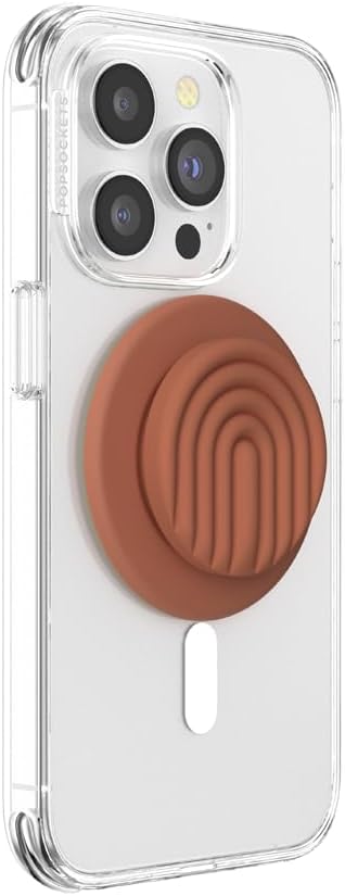 PopSockets Phone Grip for MagSafe, Magnetic Holder, Phone Stand, Boho - Terra-Cotta