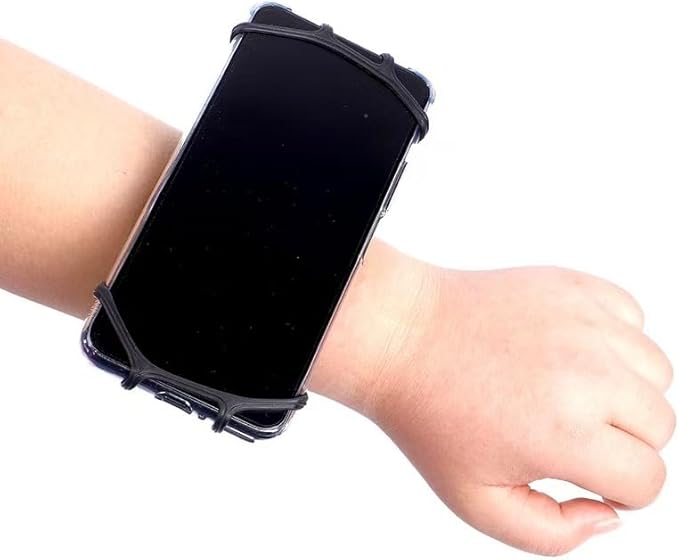 Wristband Phone Holder, Universal Cell Phone Armband for Running Walking 360° Rotation Forearm Wrist Workout Sports Arm Band Fits Samsung Galaxy A16 A15 A14 A13 A03s iPhone 16e 16 15 14 13 12 Pro Max