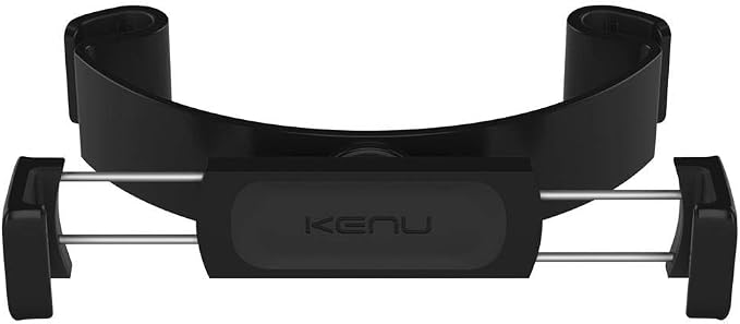Kenu Airvue | Car Headrest Tablet Mount for iPad mini, iPad Air, iPad Pro, Galaxy Tablets, Android Tablets, Kindle Fires and Surface Pros Tablet Stand | Black