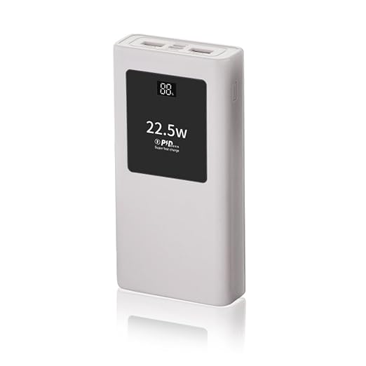 PD22.5W Polymers Charging Case Mobile Power Supply Enclosure Case Led Display Aluminum Alloy Shell Polymers Battery Charging Box