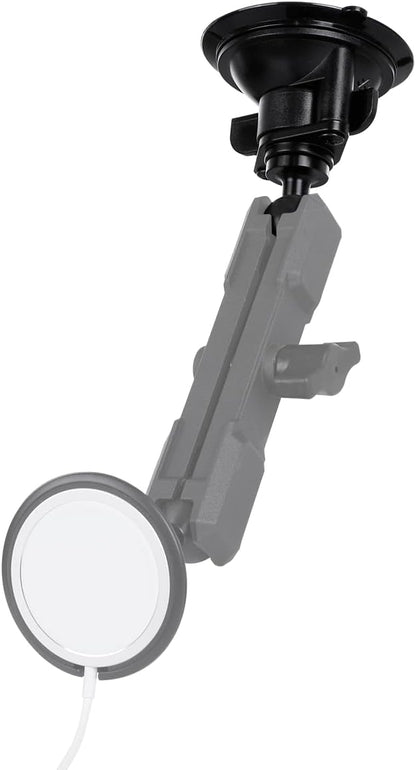 Suction Cup Base Mount with 25mm/1" Ball,Compatible with RAM Mounts and Other B Size Double Ball Socket Arm