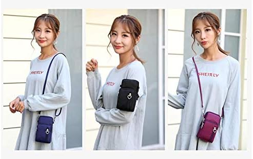 Zipper Crossbody Bag, Women Shoulder Pouch Wallet Purse Armband for iPhone 14 13 12 11 XR Samsung Galaxy S22 S21 FE Pixel 6