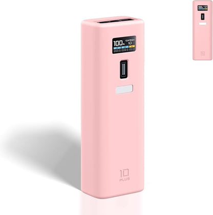 Case Cover for CUKTECH 10 Power Bank 10000mAh, Full-Body Protective Cover for CUKTECH NO.10 Power Bank,Drop-Proof,Scratch-Proof,Shock-Proof,Pink