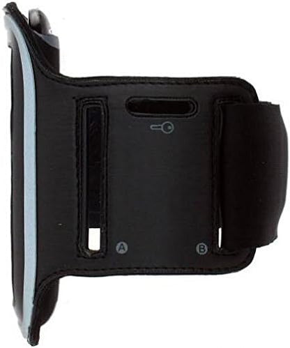 Armband Sports Gym Workout Cover Case Running Arm Strap Band Neoprene Black for AT&T ZTE Blade Spark - Boost Mobile iPhone 6 Plus - Boost Mobile iPhone 6S Plus - Boost Mobile LG G Flex 2