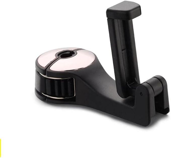 Car Headrest Hook Phone Car Holder Car Hanger for A4 B6 Seat Back Hanger Storage Hook Phone Holder Auto Fastener Clip (Beige)