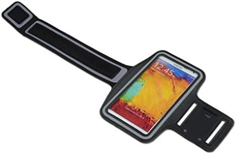 Galaxy Express 3 Compatible Armband Sports Gym Workout Cover Case Running Exercise Arm Strap Band Neoprene Black for Samsung Galaxy Express 3