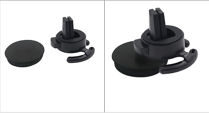Car Vent Mount Holder 2 Pack - Compatible with Popsocket - Car Mount made for Pop Socket Grips Collapsible Phone Holder for Pop Mount with Secure AC Vent Clip, Horizontal Air Vent ONLY (Black)