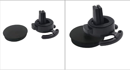 Car Vent Mount Holder 2 Pack - Compatible with Popsocket - Car Mount made for Pop Socket Grips Collapsible Phone Holder for Pop Mount with Secure AC Vent Clip, Horizontal Air Vent ONLY (Black)
