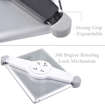 Car Headrest Mount Holder Seat Back Compatible with Samsung Galaxy Tab S9 FE/S7 FE/S9 FE Plus, Cradle Swivel Tablet Dock