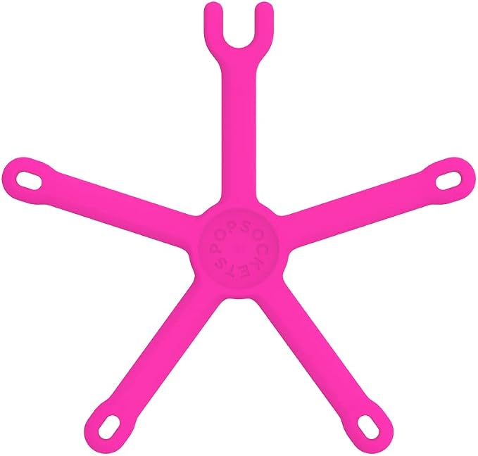 PopSockets: Flexible Phone Mount & Stand, Phone Tripod Mount, Universal Device Mount - Hot Pink