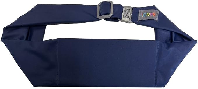BANDI Plus Size Fanny Pack for Women - Travel-Ready Pocket Belt with Secure Hidden Money & Running Belt for Phone, Passport, Keys, & Medical Devices, Adjustable Fit, Comfortable (Navy Blue)