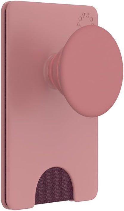 PopSockets Adhesive Phone Wallet and Card Holder with Grip, Pink - Clay