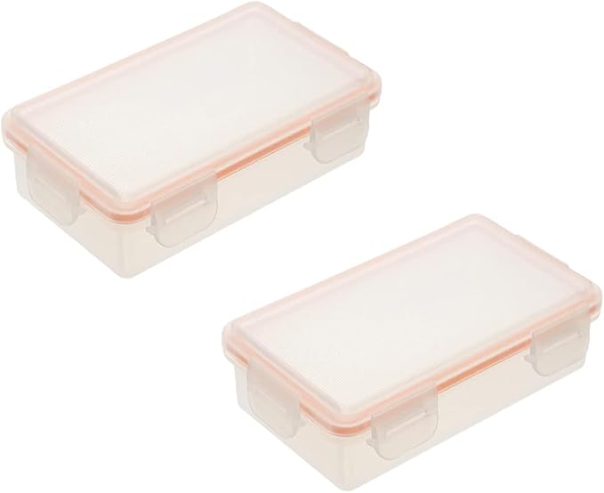 Heyiarbeit 2 x 18650 Battery Storage Case Holder Organizer Box Transparent 2Pcs