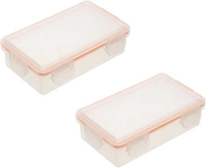 Heyiarbeit 2 x 18650 Battery Storage Case Holder Organizer Box Transparent 2Pcs