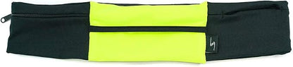 3 Pocket Adjustable Running Belt Waist Pack, Fanny Pack For Working Out With Sweat Resistant Backing, Holds All iPhone Models