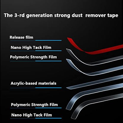 Cell Phone Cleaning Kit Accessories, Cleaner Tape for Phone Speaker and Receiver, Cleaning Stickers Dust Remover Compatible with Airpods, Samsung, iPhone, Pixel, Mobile Phone