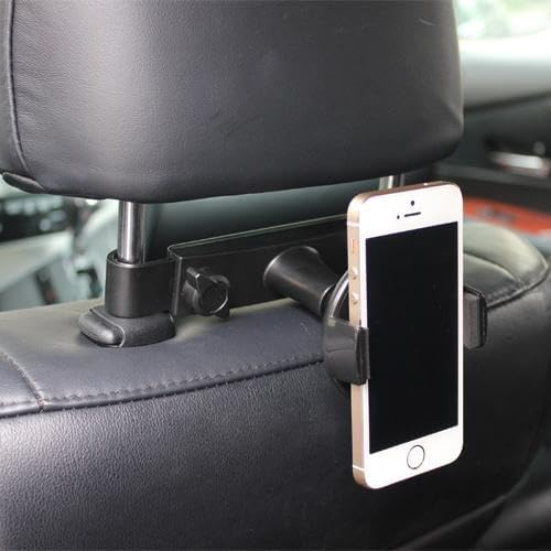 Car Headrest Mount Holder Seat Back Compatible with OnePlus Nord N300/N200/N100/N30/N20/N10 5G, Cradle Swivel Dock
