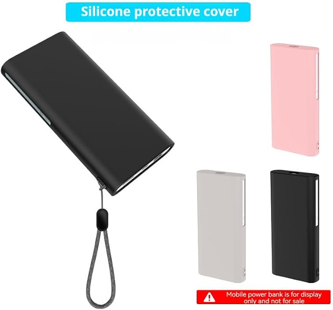 Silicone Protective Case Compatible with OnePlus 100W SUPERVOOC Power Bank, for Shock Absorption, Dustproof Seal & Enhanced Grip (Pink)