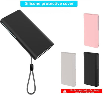 Silicone Protective Case Compatible with OnePlus 100W SUPERVOOC Power Bank, for Shock Absorption, Dustproof Seal & Enhanced Grip (Black)