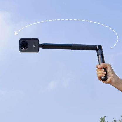 Bullet Time Handle Tripod Rotating Grip with Invisible Selfie Stick for Insta360 X5/X4, DJI OSMO Pocket 3, GoPro,1/4" Thread, 6 lbs Capacity, Compact Selfie Stick & Tabletop Tripod (47 inches)