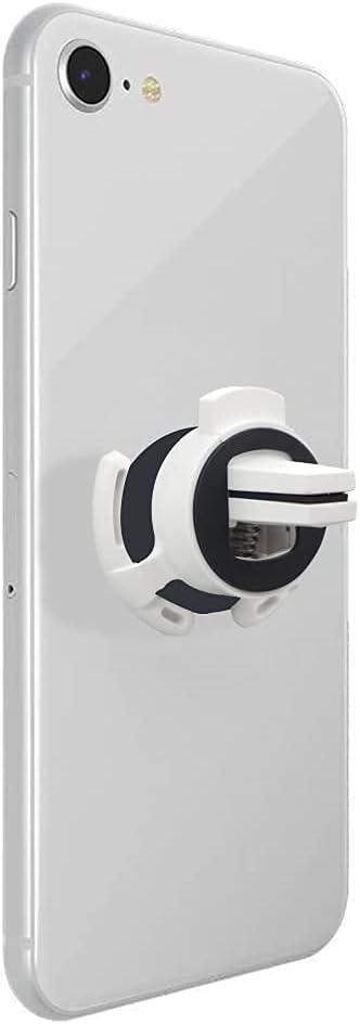 Car Vent Mount Holder 2 Pack - Compatible with Popsocket - Car Mount made for Pop Socket Grips Collapsible Phone Holder for Pop Mount with Secure AC Vent Clip, Horizontal Air Vent ONLY (White)
