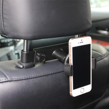 Car Headrest Mount Holder Seat Back Compatible with Motorola Moto G Stylus 5G (2024,2023,2022,2021,2020), Cradle Swivel Dock