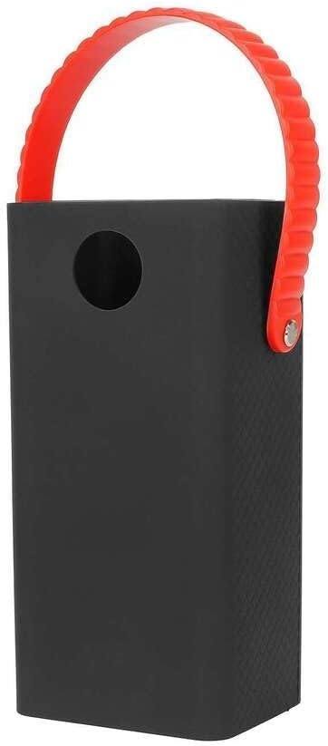 Shock absorbing silicone case for 60000 mAh mobile power supply with anti fall protection and textured non slip grip for security