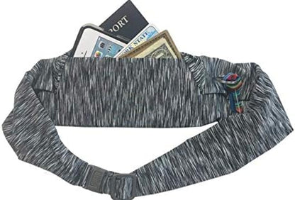 BANDI Running Belt for Women & Men – USA Made No-Bounce Adjustable Waist Pack & Secure Fanny Pack – Fits All Phones, Gels & Essentials – Zipper-Free, Medical Device Friendly