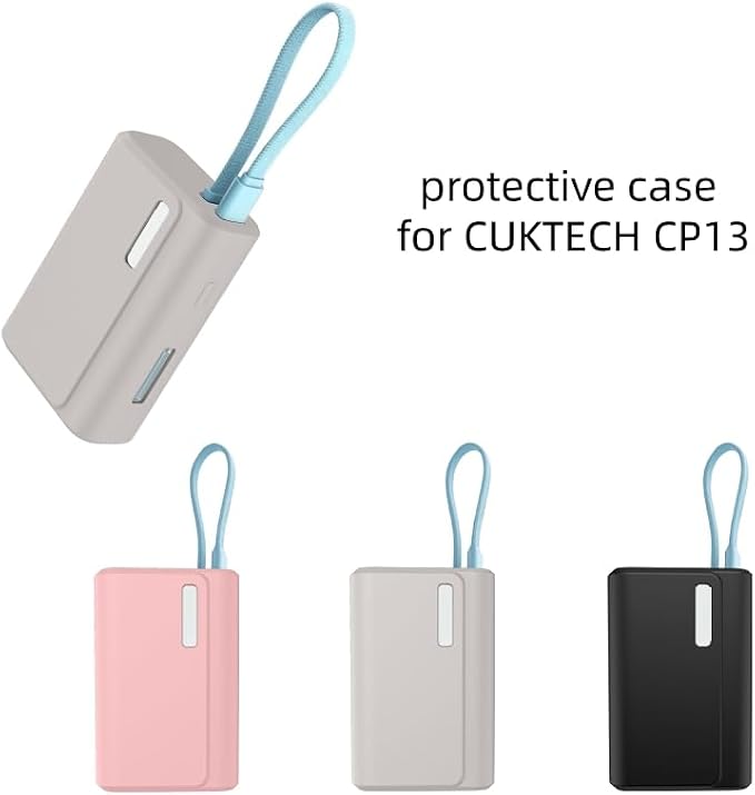 Soft Silicone Protective Sleeve for CukTech CP13 All-Around Protection Cover Case Anti-Scratch Shockproof Drop-Resistant Anti-Bumps Damage-Proof Dust-Proof Shell Accessories (Black)
