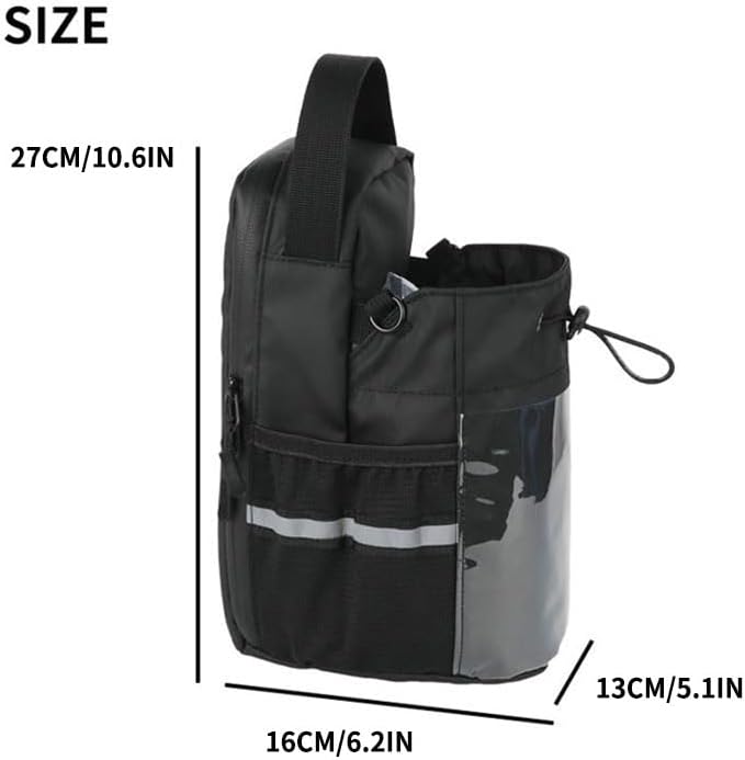 Magnetic Gym Bag for Men & Women – Strong Magnetic Water Bottle Holder & Touch-Screen Phone Pocket | Adjustable Strap Sling Bag for Gym, Travel, Sports | Keep Items Secure & Off Dirty Floors