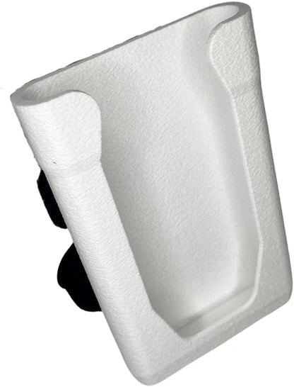 Chatelet Universal Phone Holder with Strap On Design | Phone Mount for Boats, Golf Carts, Pool Umbrellas, Strollers & More | Made in USA (White)