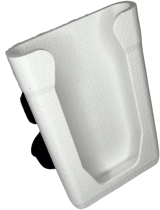 Chatelet Universal Phone Holder with Strap On Design | Phone Mount for Boats, Golf Carts, Pool Umbrellas, Strollers & More | Made in USA (White)