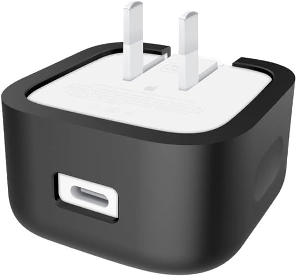 Suitable for Apple 40W Dynamic Power Adapter Protective Case, Minimalist Solid Color 40W Charger Soft Shell, Skin - Friendly Silicone, Drop - Proof, Scratch - Proof Shell (Black)