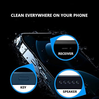 Cell Phone Cleaning Kit Accessories, Cleaner Tape for Phone Speaker and Receiver, Cleaning Stickers Dust Remover Compatible with Airpods, Samsung, iPhone, Pixel, Mobile Phone