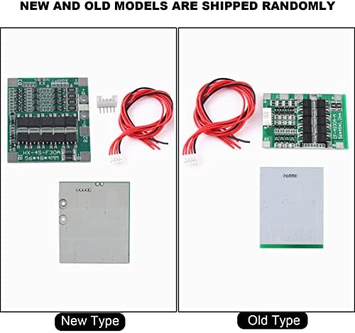 Walfront 18650 Battery PCB Board 4Series 30A 14.8V High Current Balance Protection with Wire Green for Li-ion Lithium Battery Cell