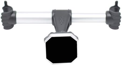 Car Headrest Mount Holder Back for Seat Headrest Magnetic Holder Mount Mobile Ph, Silverr