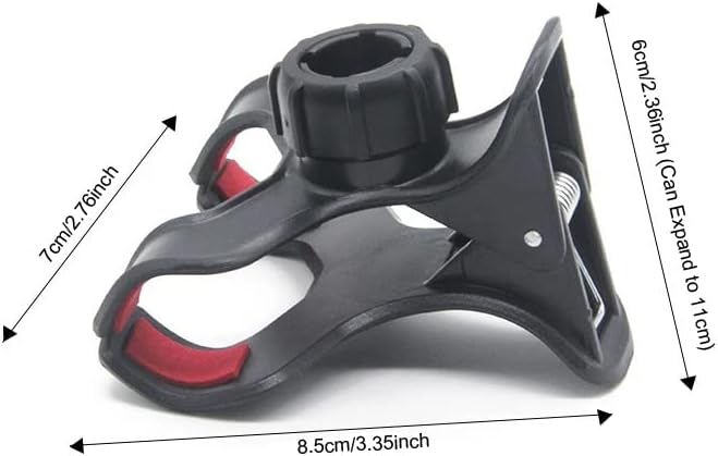 3 Pack Gooseneck Clamp Replacement Phone Holder Clip Universal 17mm Ball Mount Joint Socket for Flexible Long Arm Hose Stand Cellphone Bracket Table Bed Desk Car Bicycle Handelbar Ring Light
