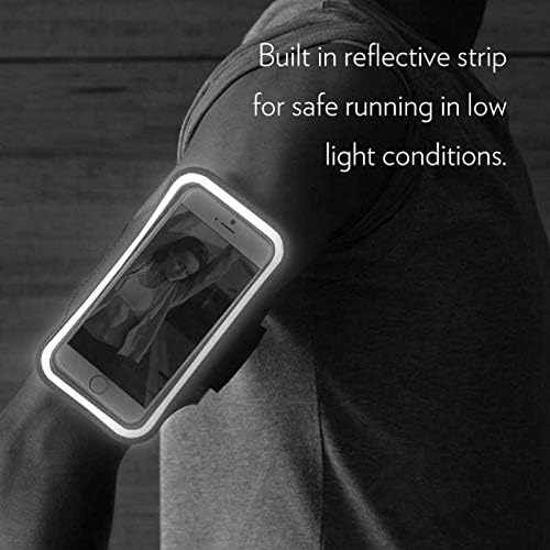 Running Armband Compatible with LG V50 ThinQ 5G - Sports Gym Workout Case Cover Band Neoprene Reflective Water Resistant for V50 ThinQ 5G Phone