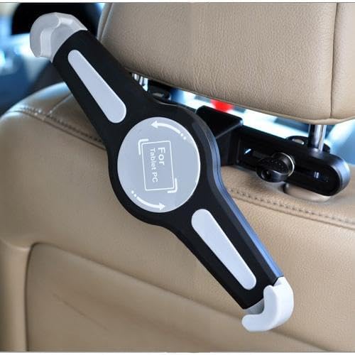 Car Headrest Mount Holder Seat Back Compatible with Samsung Galaxy Tab S9 FE/S7 FE/S9 FE Plus, Cradle Swivel Tablet Dock