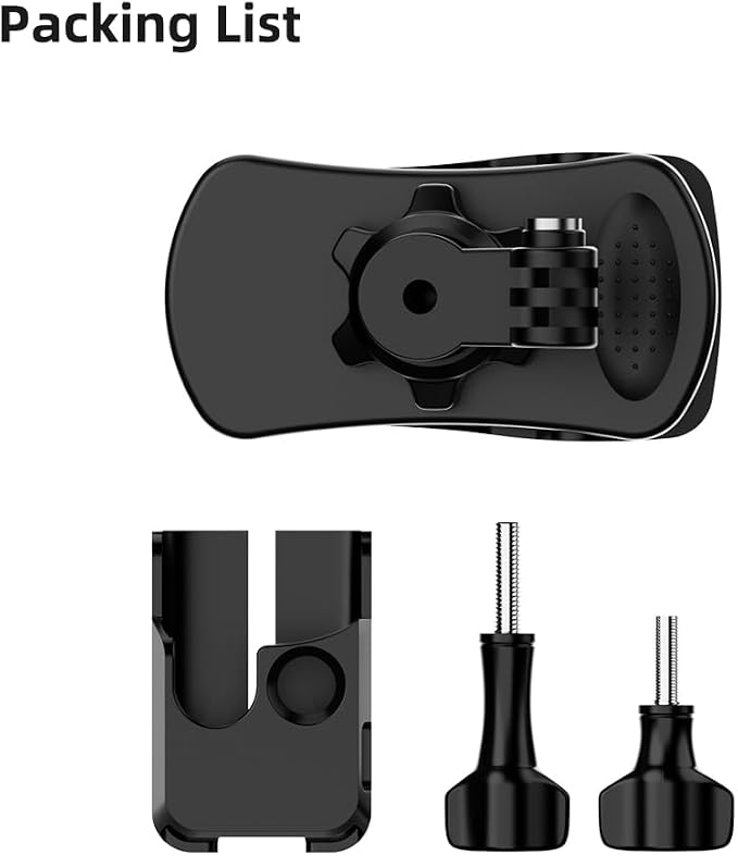 Osmo Pocket 3 Backpack Strap Clip Mount, 360° Rotation Backpack Quick Clip Clamp Mount with Extended Border, Bag Belt Shoulder Strap Clip Holder Compatible with DJI Osmo Pocket 3