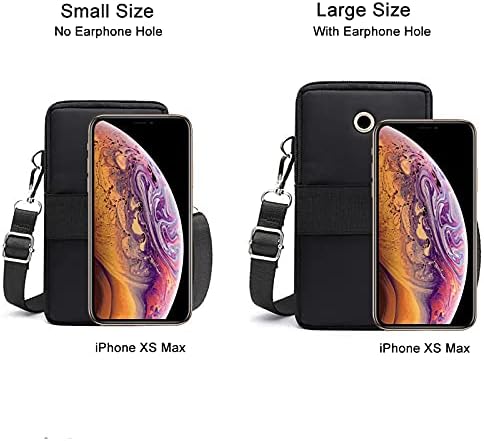 Phone Armband for iPhone 16 15 14 13 Pro/Pro Max, Samsung Galaxy S25 S24 Ultra Plus A16 A15 A06 - Crossboy Phone Purse Bag
