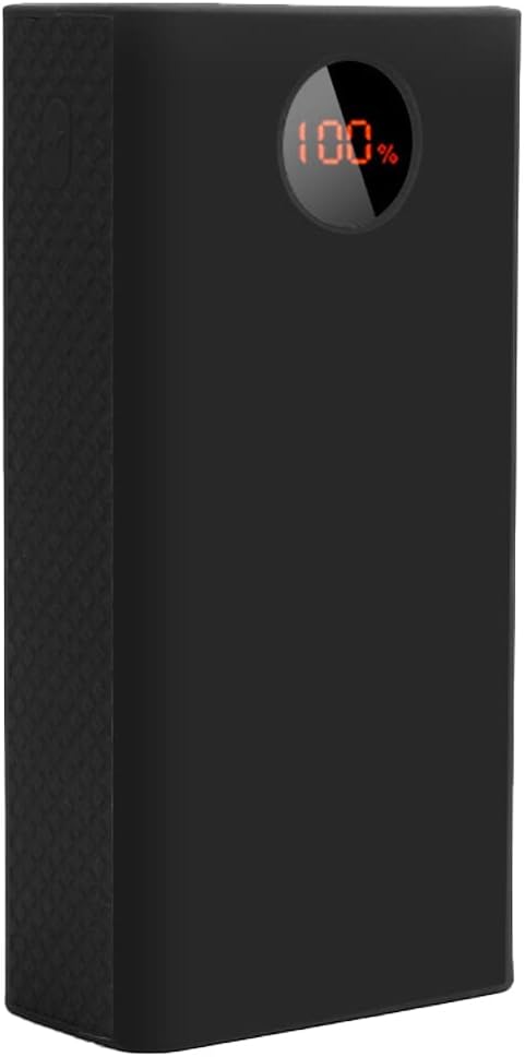 Portable Power Bank Protective Case 40000Mah Power Bank Silicone Case for Pea40 (Black)