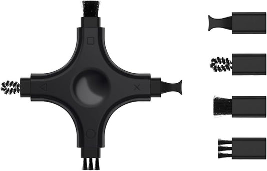 Port Cleaning Kit for iPhone, CODOGOY Charging Port Cleaner Tool with Soft Brushes for Lightning & USB-C, All Devices Cleaning Tool - Black