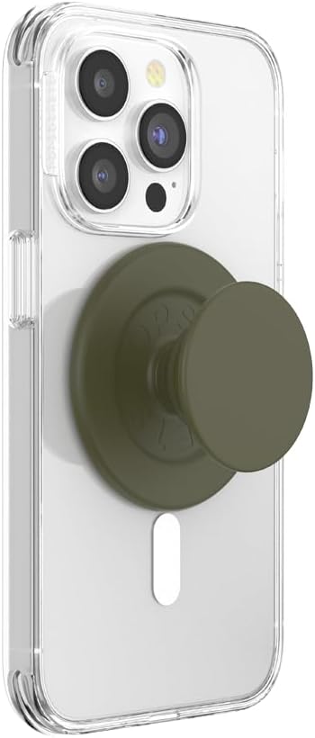 PopSockets Phone Grip for MagSafe, Magnetic Holder, Phone Stand, Green - Soft Touch Fatigue