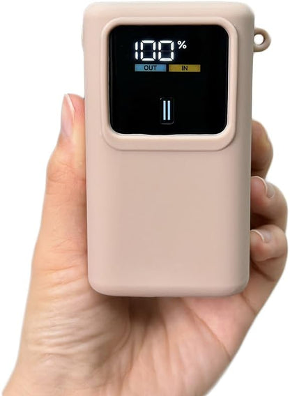 Case for CUKTECH NO.10 Mini, Mobile Power Shockproof Silicone Case, Flexible Non-Slip Portable Power Bank Cover (Gray)