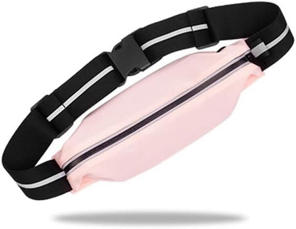 Running Belt for men,Water Resistant Fanny Pack for Women,cycling exercise travel,Reflective strips suitable for night,Slim Running adjustable size running belt bag for iPhone 17 16 15 Samsung