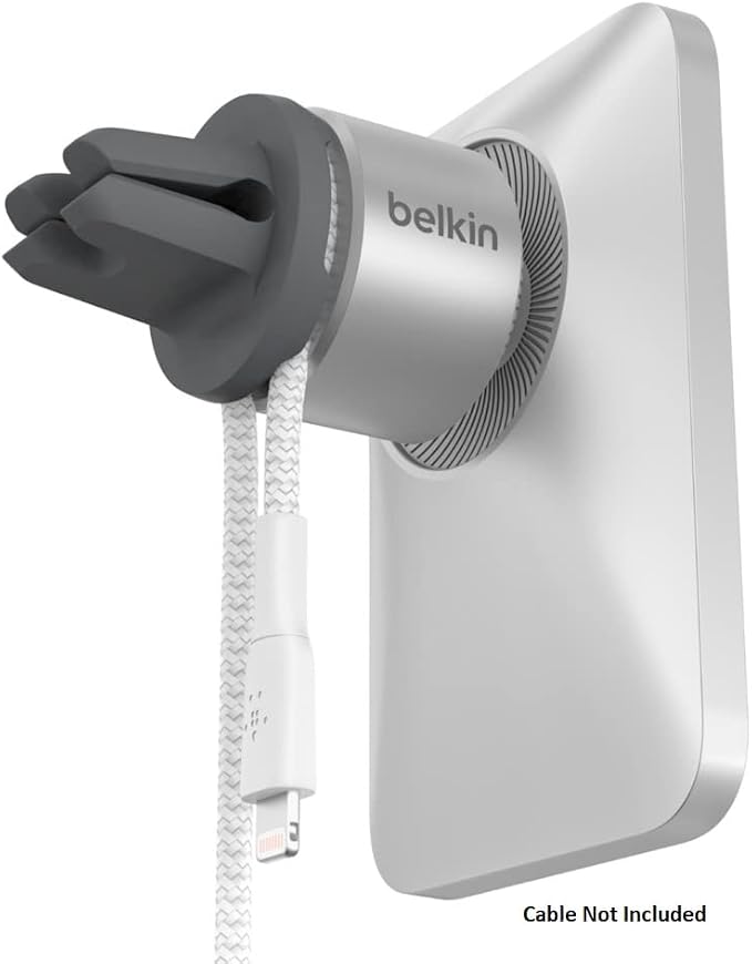 Belkin MagSafe Vent Mount Pro MagSafe iPhone Mount For Car - Silver