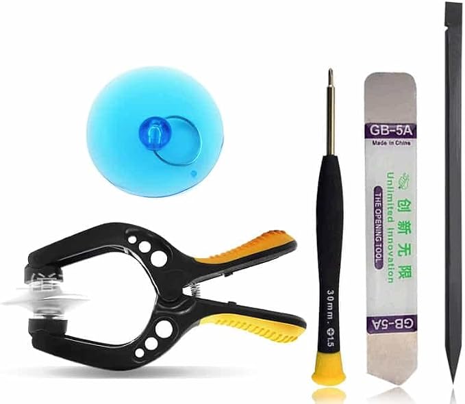 Upgraded 18 PCS Phone Screen Repair Kit, Suction Cup Pliers Opening Repair Kit, Repair Precision Screwdriver Set Compatible with iPhone, iPad, Cellphone and Other Smooth Surface LCD Screen Opener