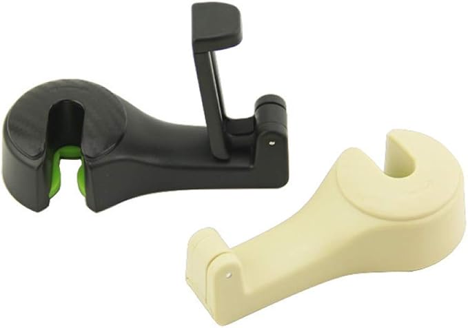 Smartphone Car Holder Universal Car Headrest Seat Back Phone Holder Bag Purse Storage Hook Hanger - Beige